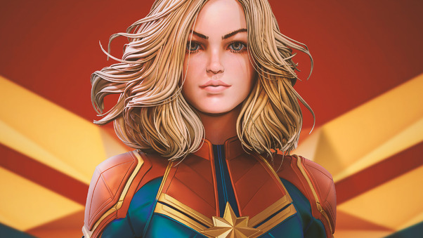 Captain Marvel Newartwork Wallpaper