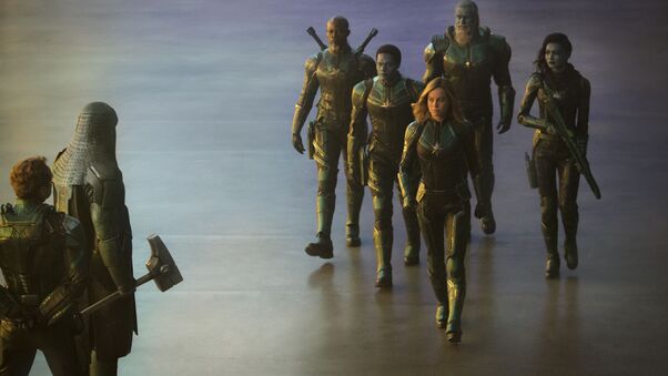 Captain Marvel Starforce Team 5k Wallpaper