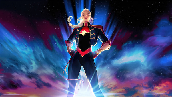 Captain Marvel Stormbreakers Wallpaper