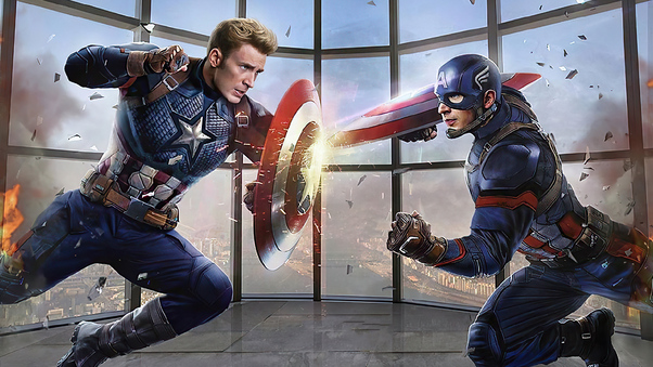 Captain Vs Captain America 4k Wallpaper