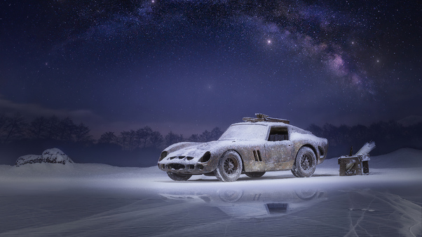 Car Snow 4k Wallpaper