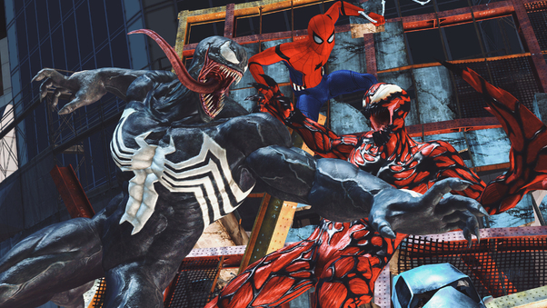 Carnage Venom Spiderman Artwork 4k Wallpaper