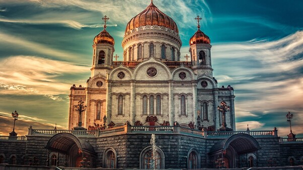 Cathedral of Christ the Savior in Russia Wallpaper