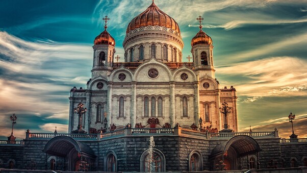 Cathedral Of Christ The Savior Russia In Moscow Wallpaper