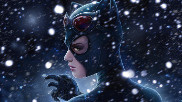 Catwoman Artwork HD Wallpaper