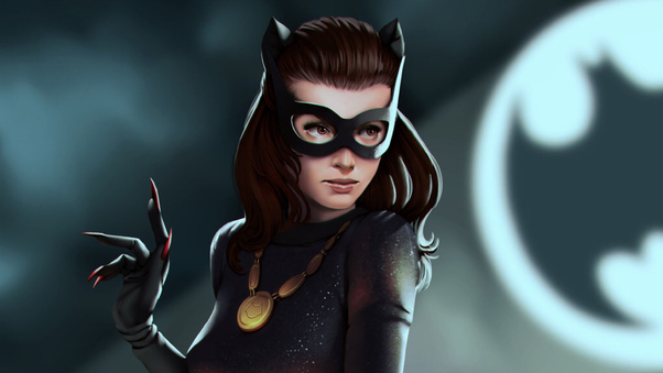 Catwoman Digital Artwork Wallpaper