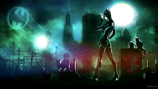 Catwoman Gotham City Wallpaper