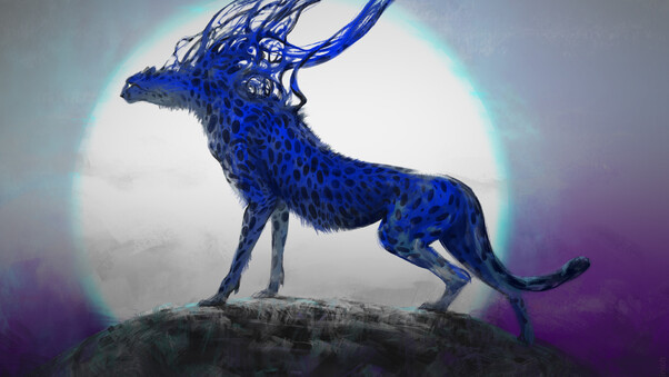 Cheetah Digital Concept Art Wallpaper