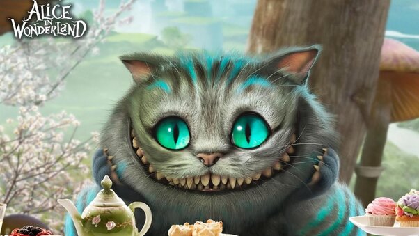 Cheshire Cat Alice in Wonderland Wallpaper