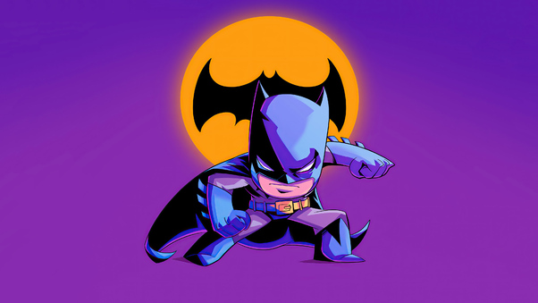 Chibbi Batman Minimal Art 4k Wallpaper
