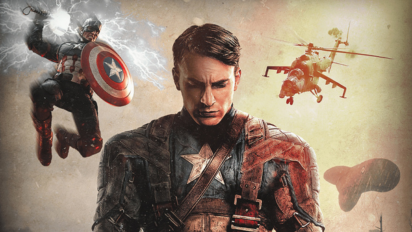 Chris Evans As Captain America Wallpaper
