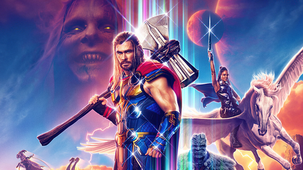 Chris Hemsworth As Thor In Thor Love And Thunder 5k Wallpaper