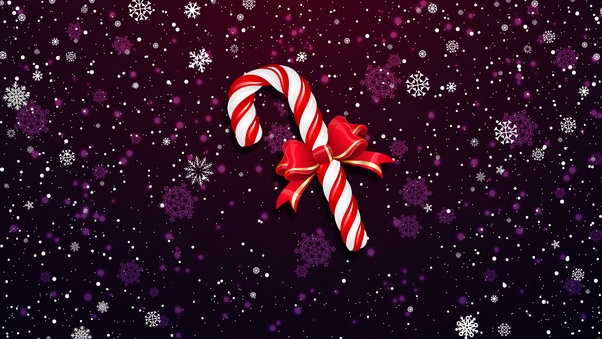Christmas Lollipop Bowknot Wallpaper