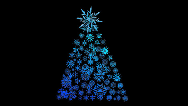 Christmas Tree Digital Art Wallpaper