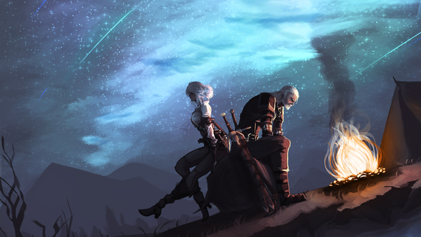 Ciri And Geralt 5k Wallpaper