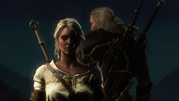 Ciri And Geralt The Witcher 5k Wallpaper