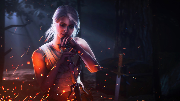 Ciri The Blood Is Red 8k Wallpaper