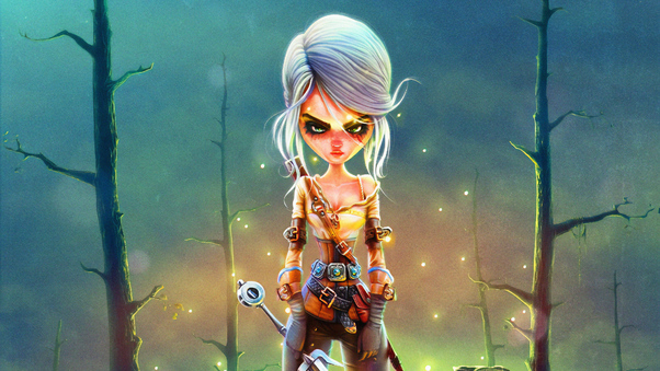 Ciri Witcher Girl Character Art 4k Wallpaper