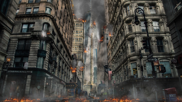 City Explosion 5k Wallpaper