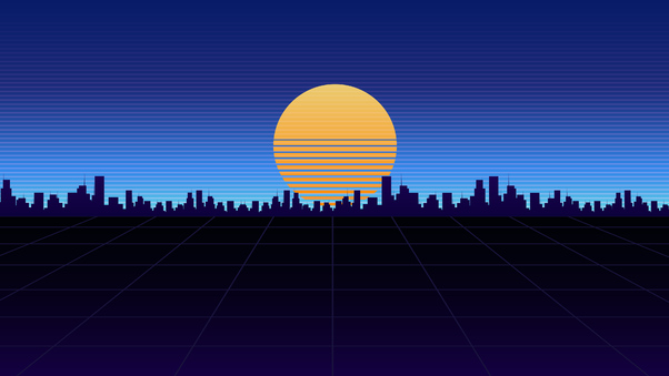 City View Synthwave 4k Wallpaper