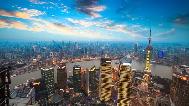 Cityscape Shanghai China Skyscraper 5k Wallpaper