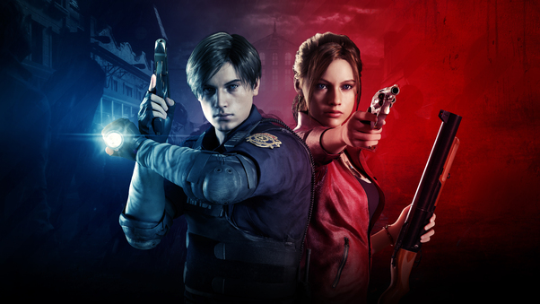 Claire Redfield And Leon Resident Evil 2 8k Wallpaper