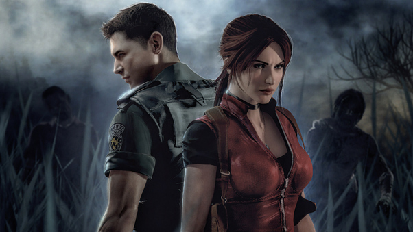 Claire Redfield And Leon Resident Evil Wallpaper