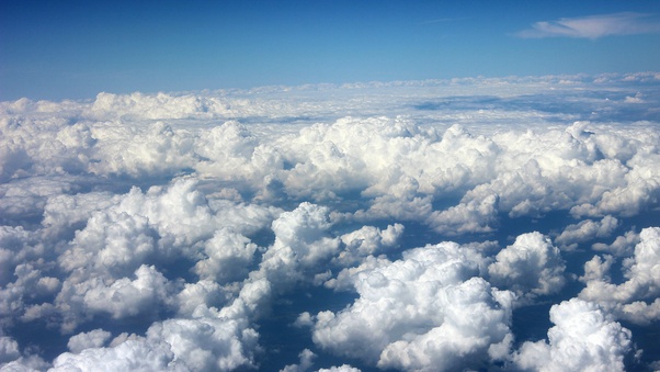 Clouds 5k Horizon Sky Wallpaper