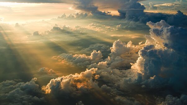 Clouds Aerial View Wallpaper