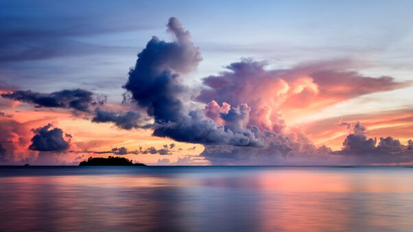 Clouds Over The Sea 8k Wallpaper