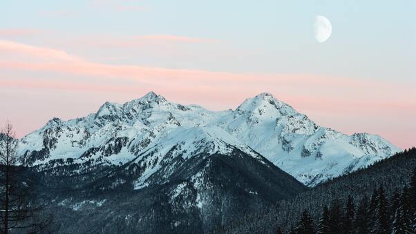 Cold Daylight Mountains Landscape 4k Wallpaper