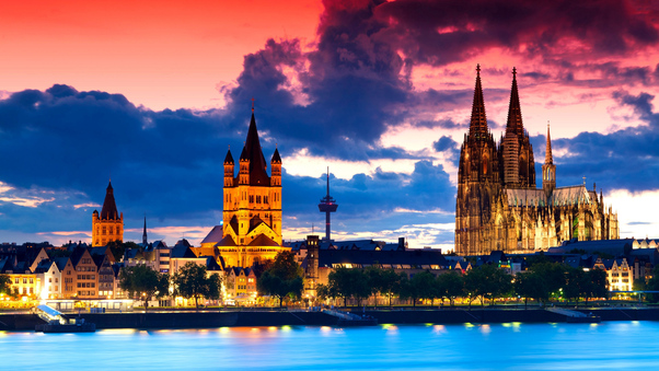 Cologne Cathedral In Gemany 4k Wallpaper