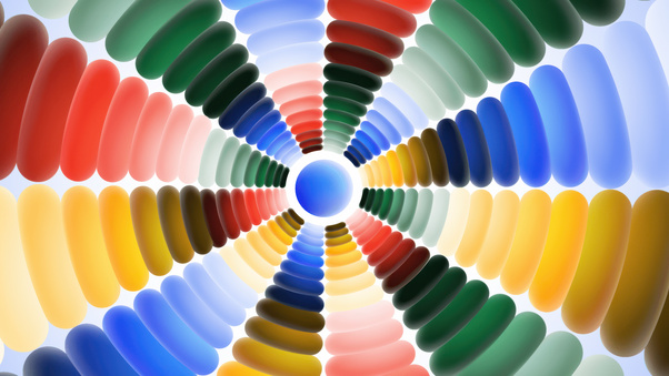 Colorful 3d Capsule Spiral (1280x720) Resolution Wallpaper