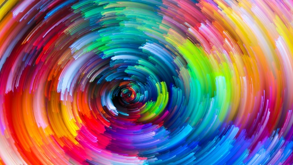 Colorful Circle Texture Abstract Wallpaper