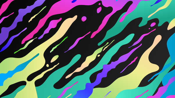 Colorful Color Splashes Abstract 8k Wallpaper