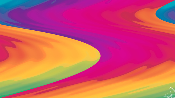 Colorful Colors Digital Art Gradient Wallpaper