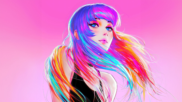Colorful Hair Wallpaper