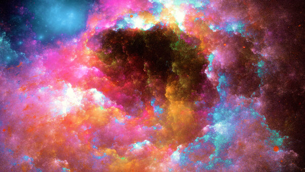 Colorful Nebula Digital Art 5k Wallpaper