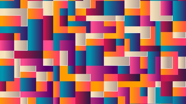 Colorful Shapes Abstract Wallpaper