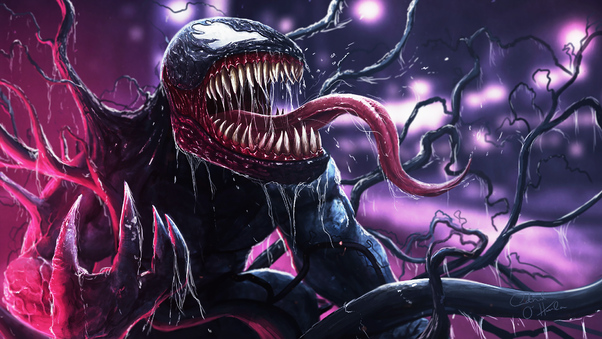 Cool Venom Art Wallpaper