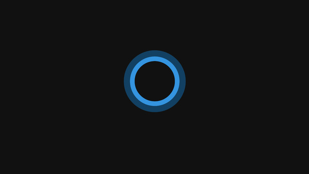 Cortana Minimalism Wallpaper