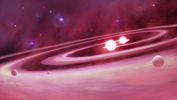 Cosmos Nebula Space Pink Galaxy 4k Wallpaper