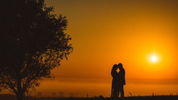 Couple Silhouette Wallpaper,HD Love Wallpapers,4k Wallpapers,Images ...