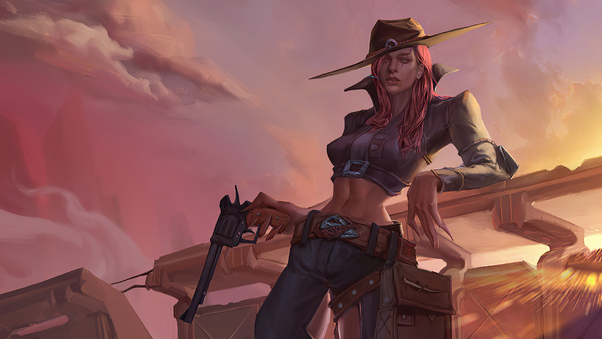Cowgirl With Gun 4k Wallpaper