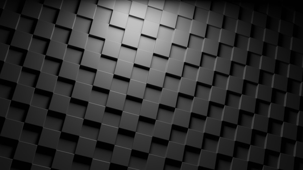 Cubes Dark Minimalism Wallpaper