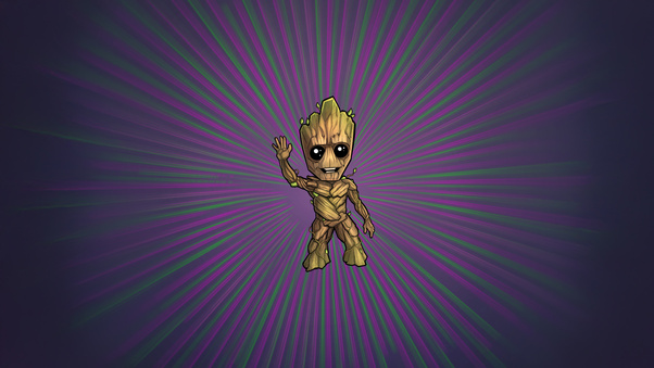 Cute Baby Groot Wallpaper