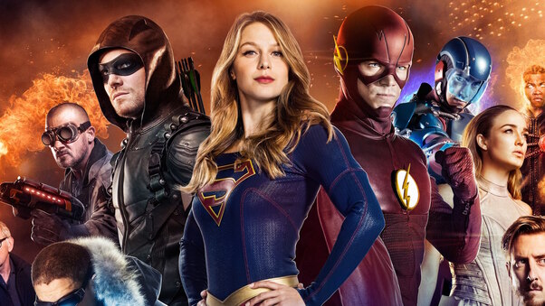 CW DC Superhero Crossover Wallpaper