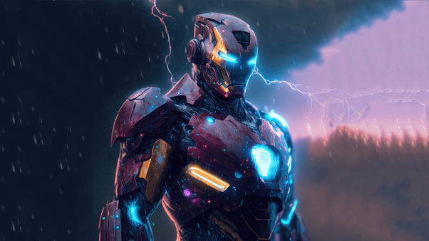 Cybernetic Iron Man Wallpaper