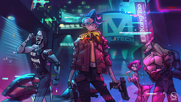 Cyberpunk 2077 Game Illustration 5k Wallpaper