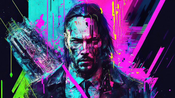 Cyberpunk 2077 Keanu Reeves Abstract 4k Wallpaper